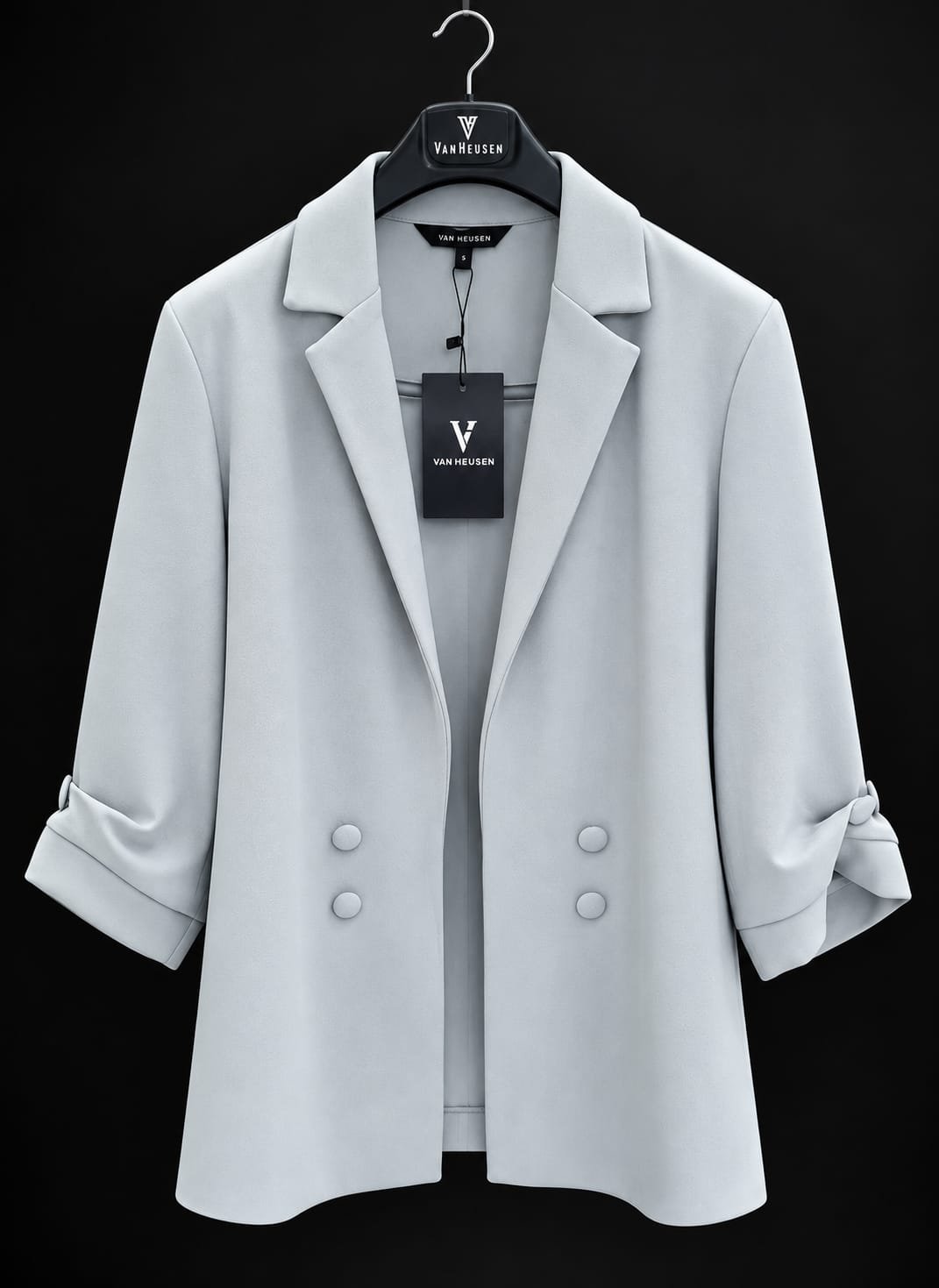 Women Grey Solid Blazer