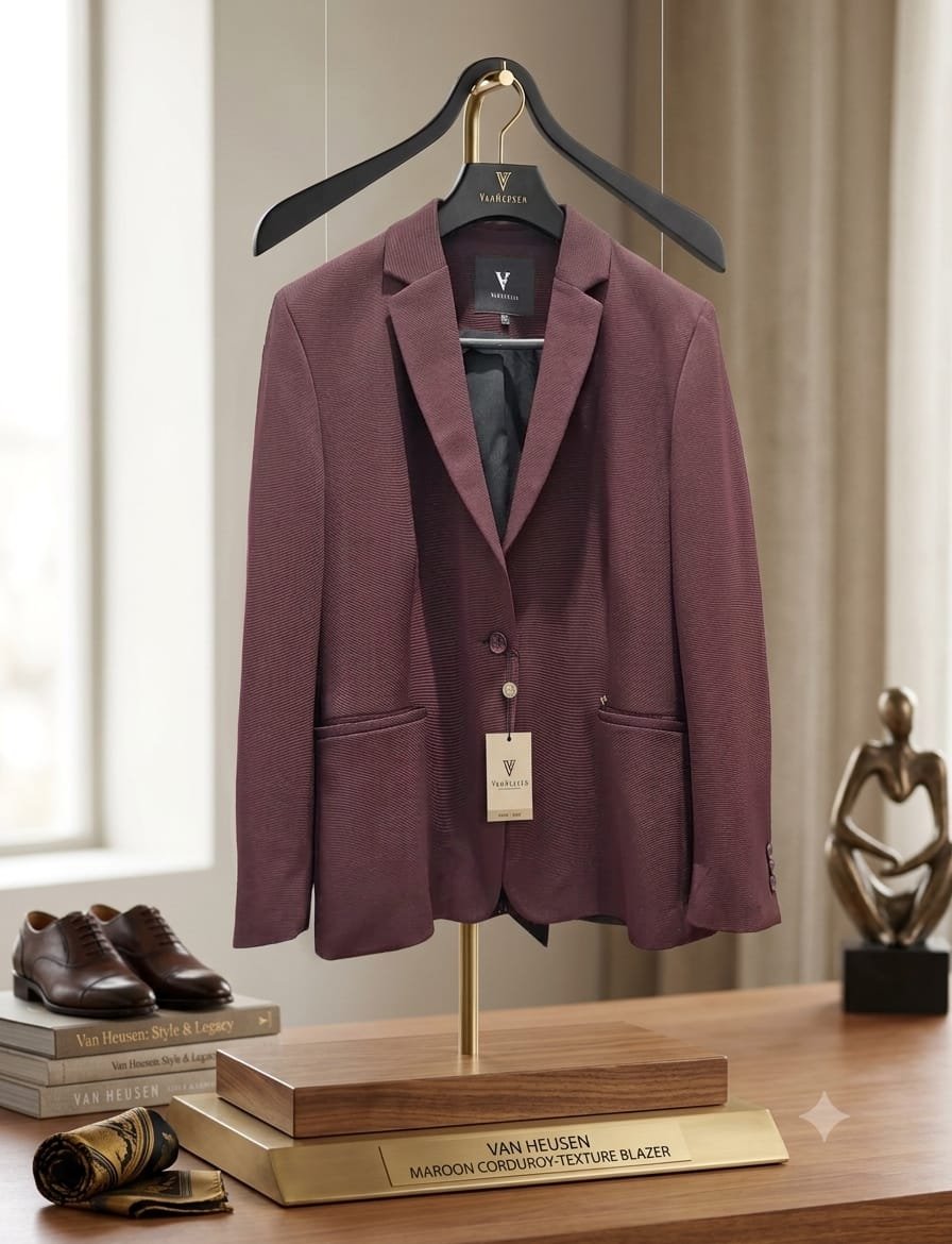 Van Heusen Women Maroon Blazer