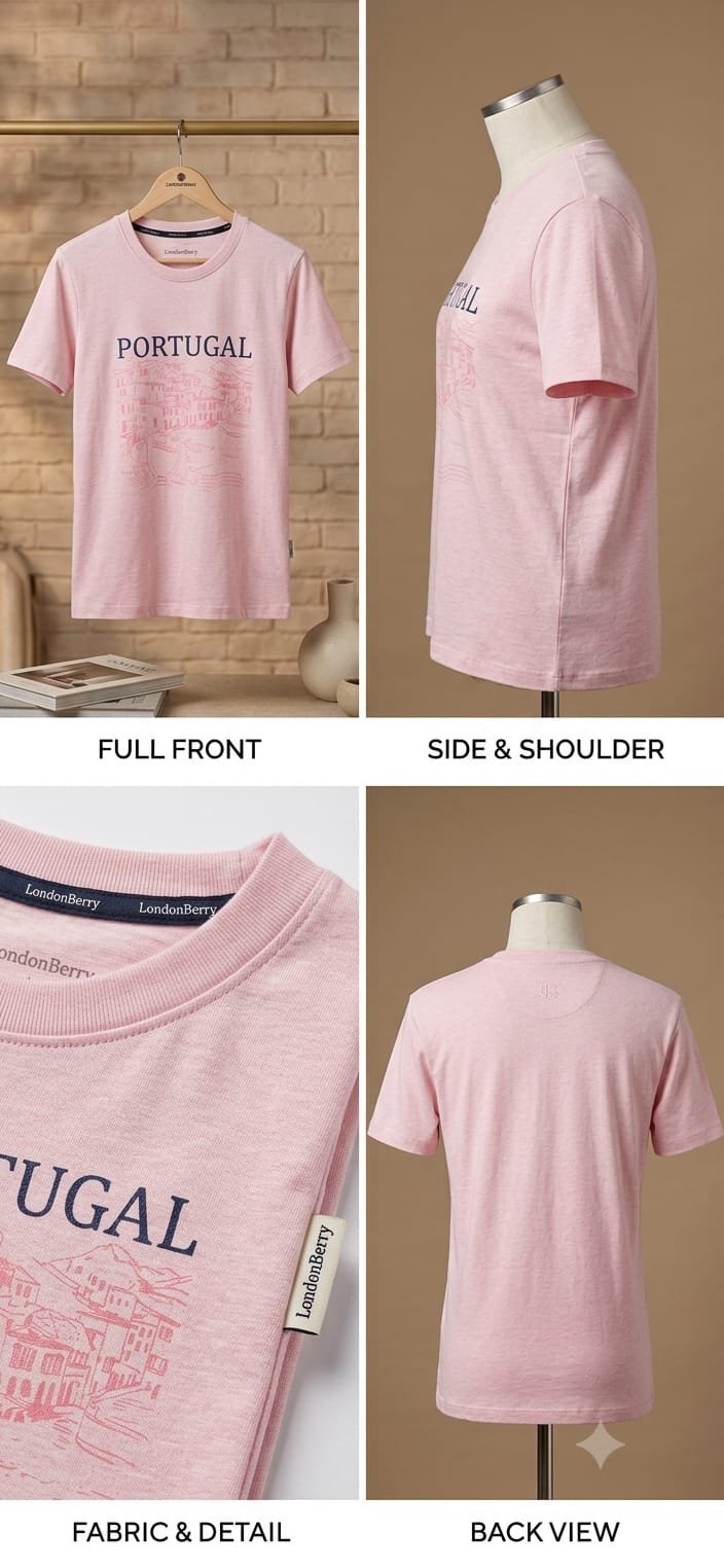 WOMEN REGULAR FIT PINK CREW NECK TOP