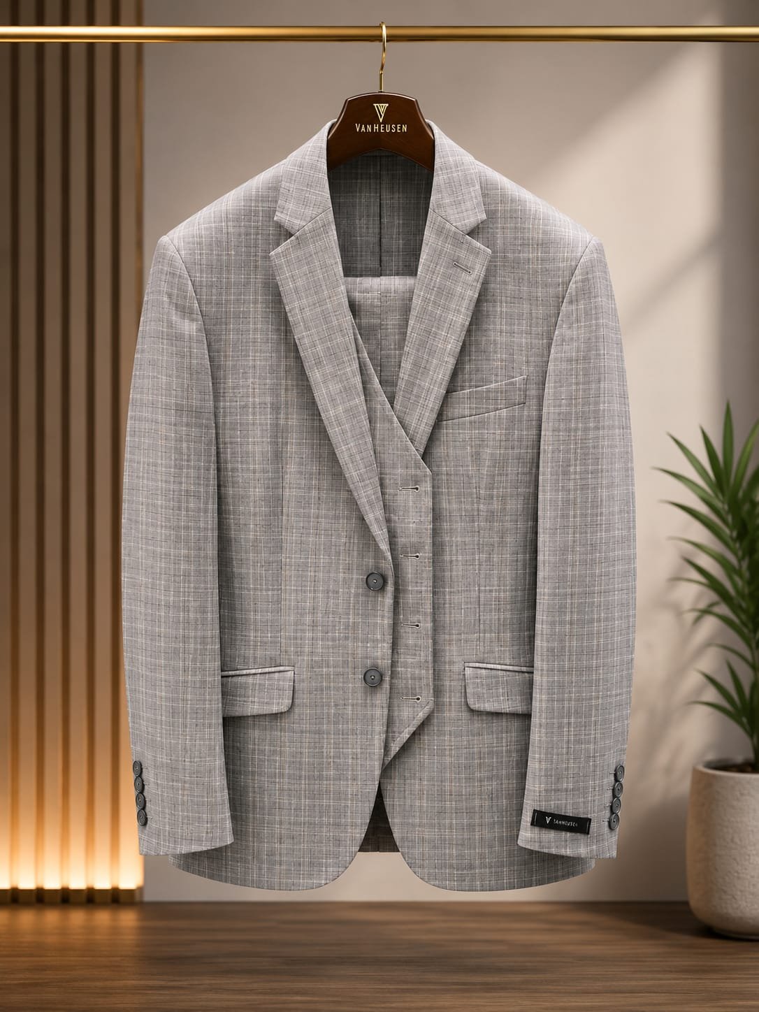 Van Heusen Solid SUITS