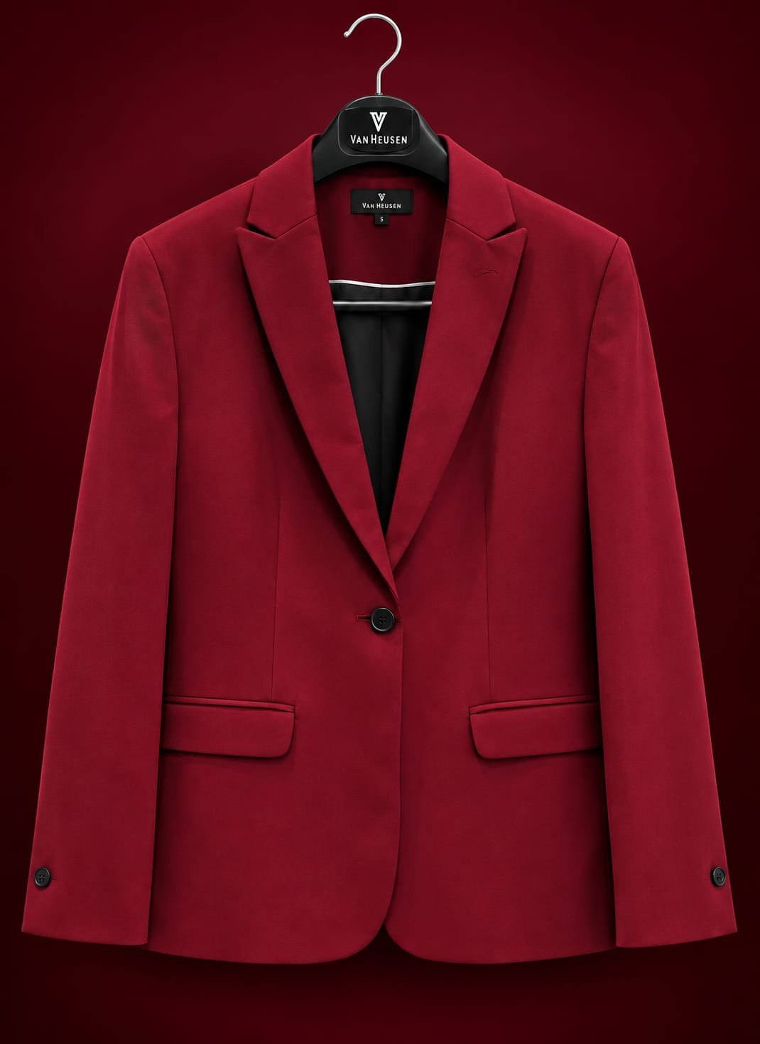 Van Heusen Woman Single Maroon Formal Blazer